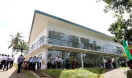 Opening of the newly constructed office of Tea Small Holdings Development Society at Walahandua estate Galle