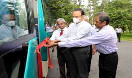 Attending the inauguration ceremony of Mobile Laboratory and Extension Service at Sri Lanka Tea Research Institute, Ratnapura
